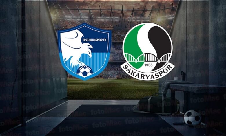 Erzurumspor-Sakaryaspor maçı canlı izle | Erzurumspor-Sakaryaspor maçı ne zaman, saat kaçta ve hangi kanalda?