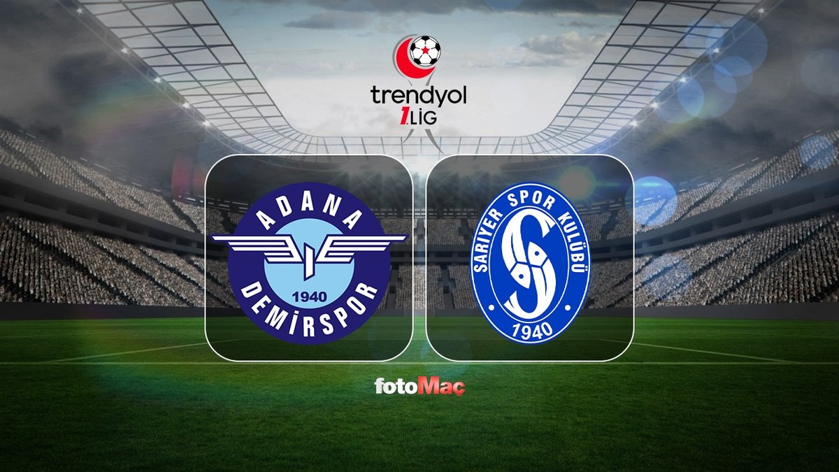 Adana Demirspor-Sarıyerspor maçı canlı izle | Adana Demirspor-SMS Grup Sarıyerspor maçı ne zaman, saat kaçta ve hangi kanalda?