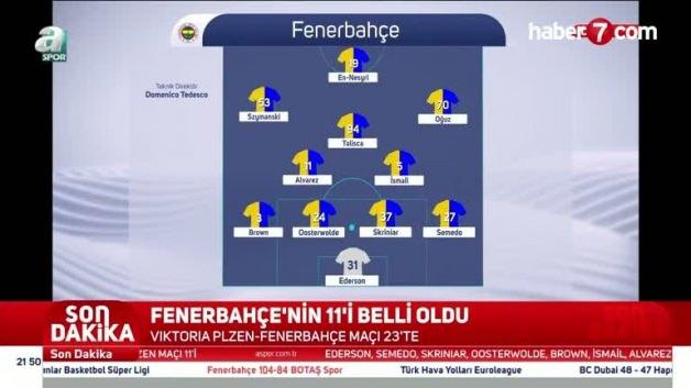 Fenerbahçe’nin UEFA Avrupa Ligi’ndeki İlk 11’i Belli Oldu