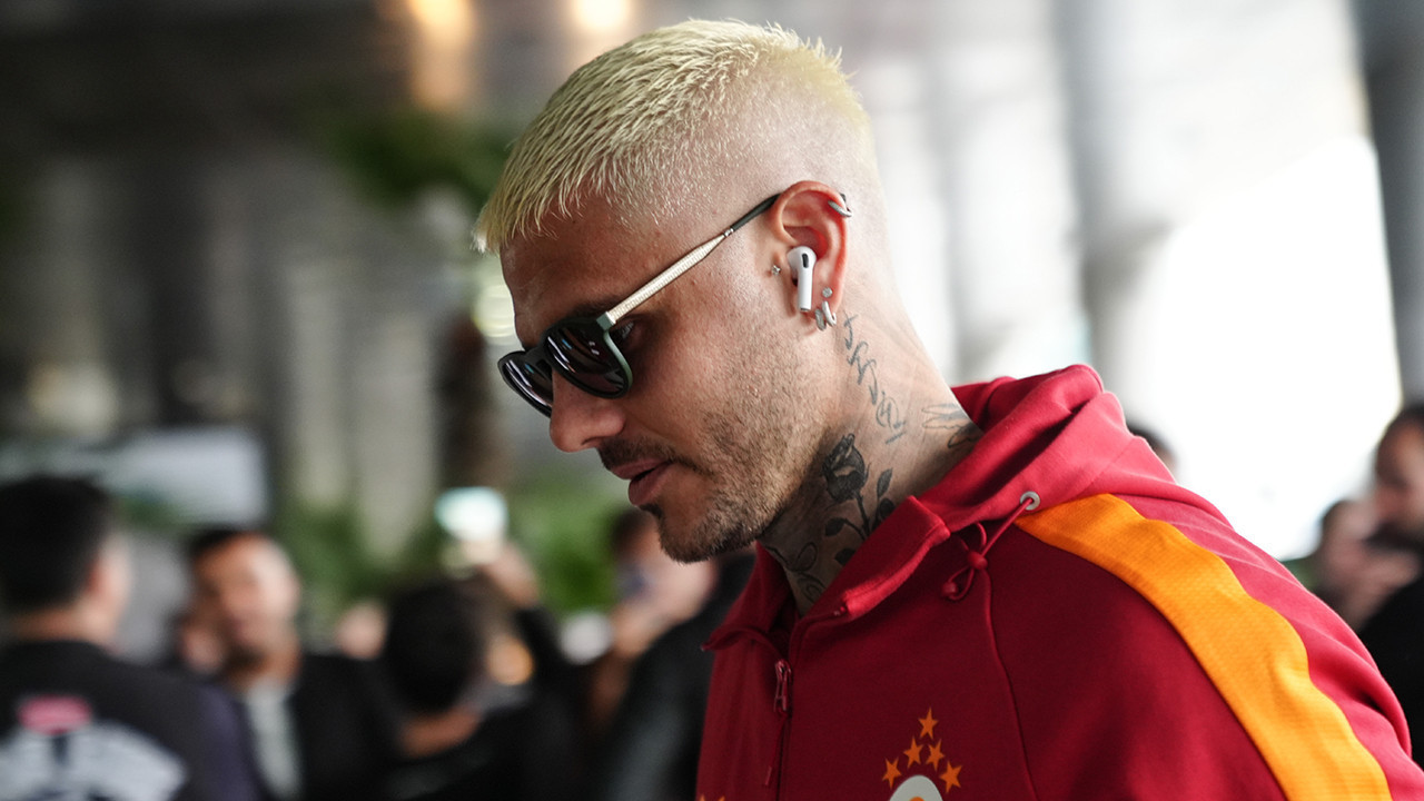 Icardi yeni saç stiliyle Hollanda'ya gitti