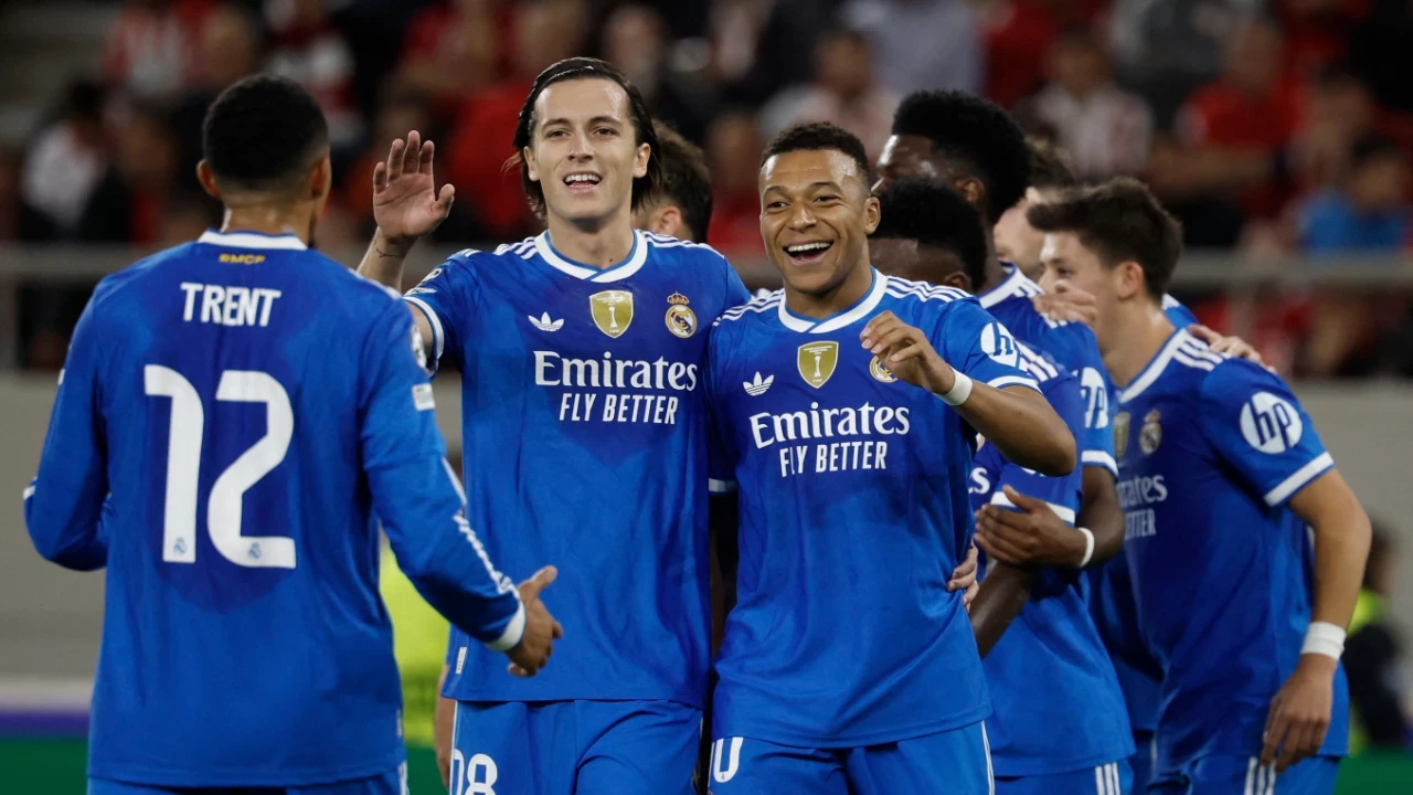 Real Madrid, Olympiakos’u Mbappe’nin Golleriyle Geçti