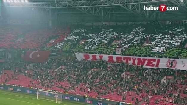 Samsunspor Taraftarından Filistin’e Destek Koreografisi